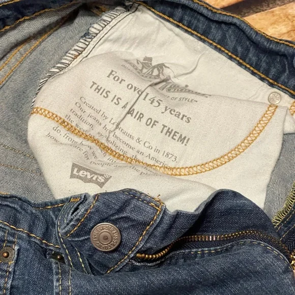 Levi's 502 Men's Regular Taper Fit Denim Jeans Blue W34 L32 Everyday Casual Work - Picture 4 of 9